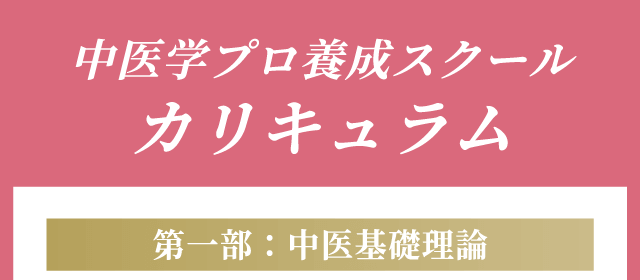 中医学プロ養成スクールカリキュラム